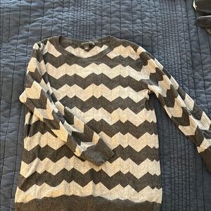 Gray Chevron Sweater